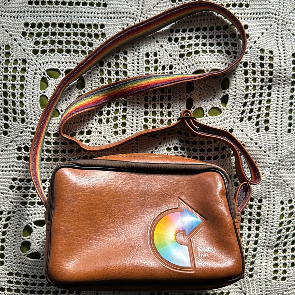Vintage Kodak Instant Camera Tote Camera Bag Faux Leather
